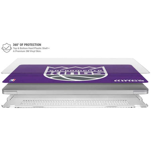 NBA Sacramento Kings Distressed MacBook Air 15in (2023-2025) Case plus Skin